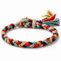 Tibetan Braided Tassel Rope Bracelet